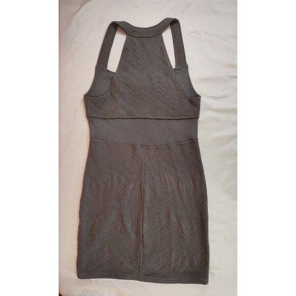 Women's Free People Textured Mesh Mini Dress Gray Medium - Picture 2 of 7